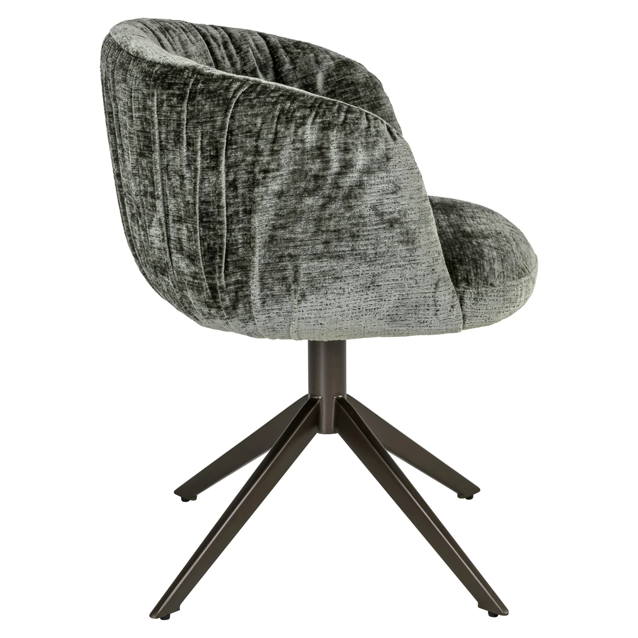 Eetkamerstoel Cassi Sage Chenille Swivel - Afbeelding 4