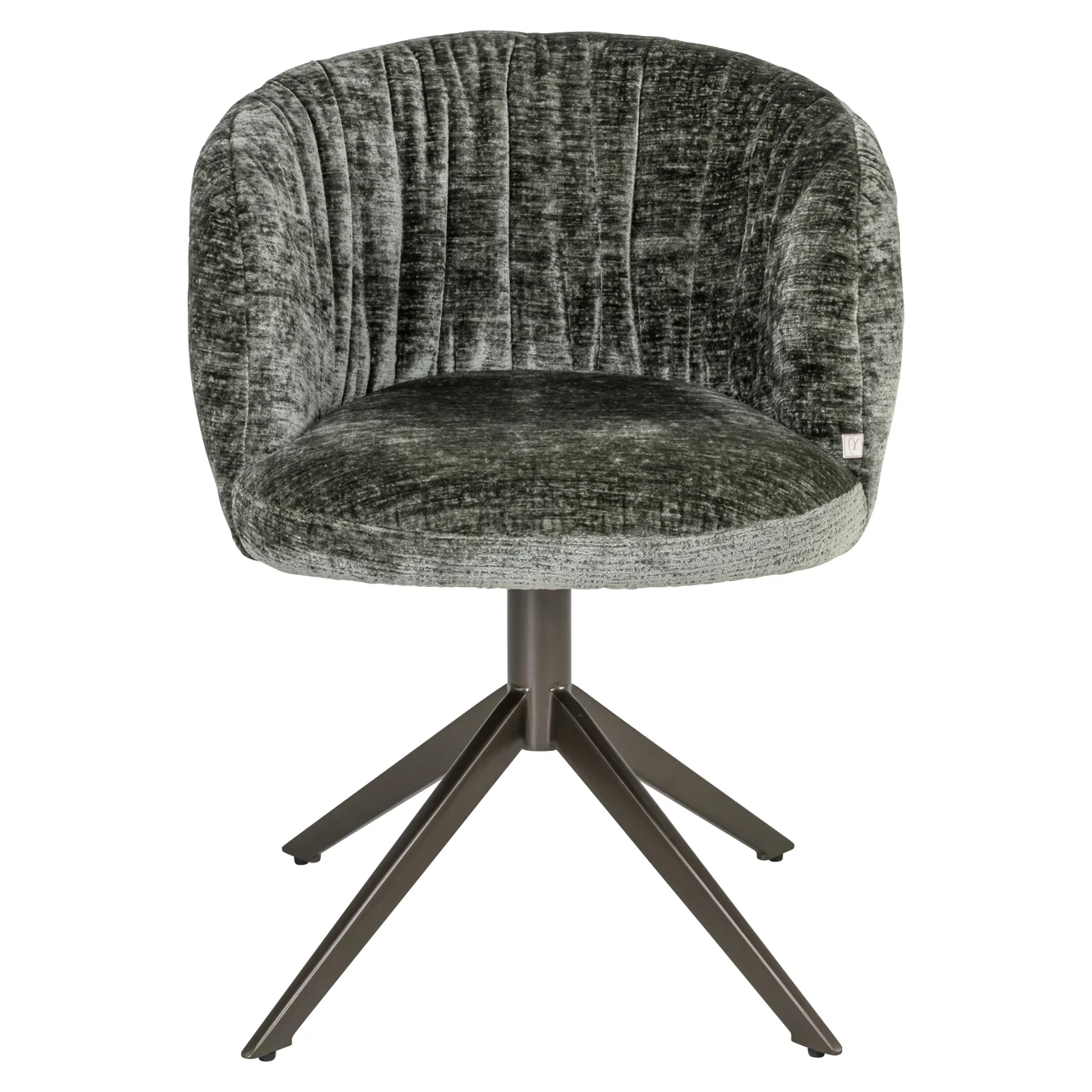Eetkamerstoel Cassi Sage Chenille Swivel - Afbeelding 3