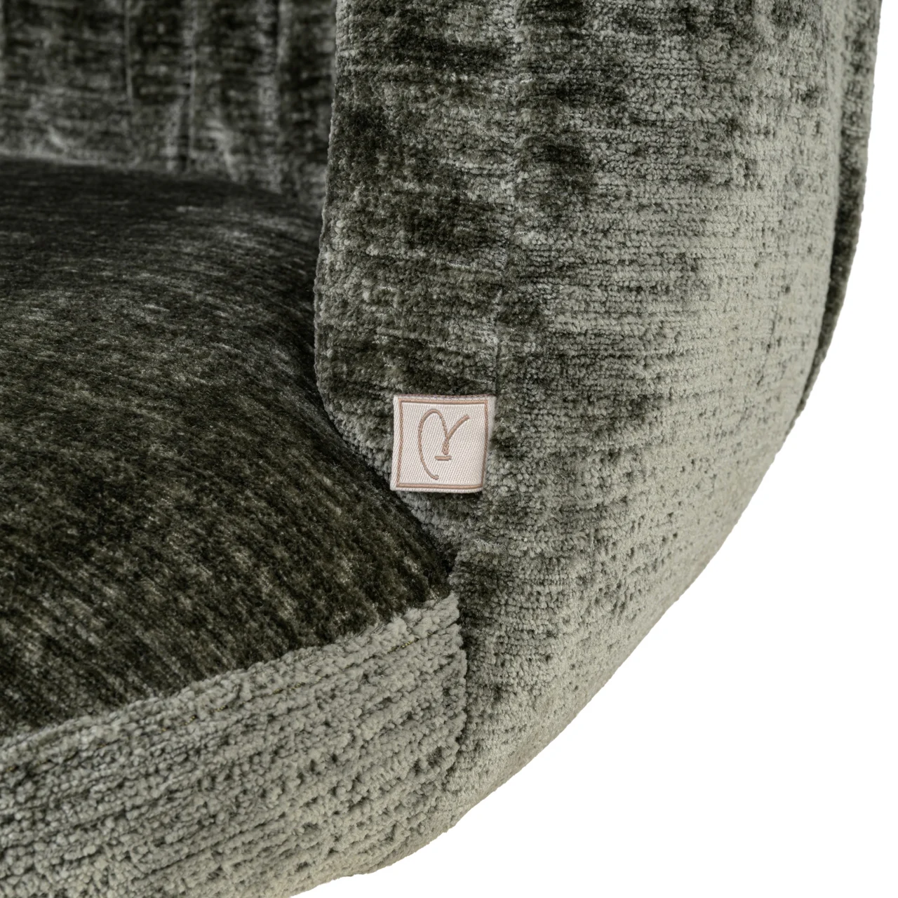 Eetkamerstoel Cassi Sage Chenille Swivel - Afbeelding 6