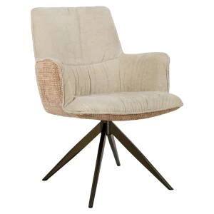 Alternative view of Eetkamerstoel Chase Ginger Jacquard Swivel