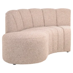 Eetkamer Bank Landmark Customized Open End Left Round - Fully Upholstered