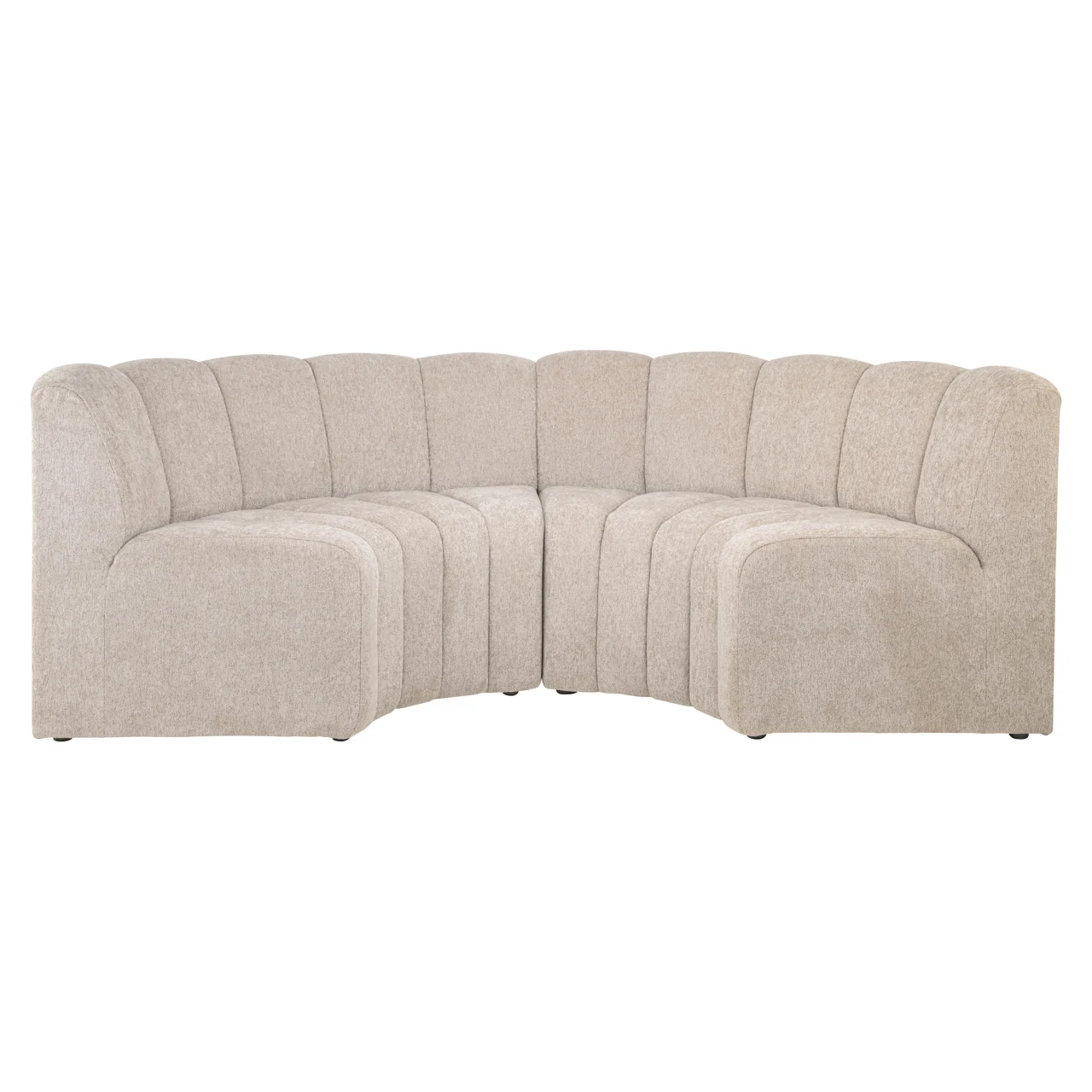 Eetkamer Bank Landmark Be Easy Sand Corner Round - Fully Upholstered - Afbeelding 3