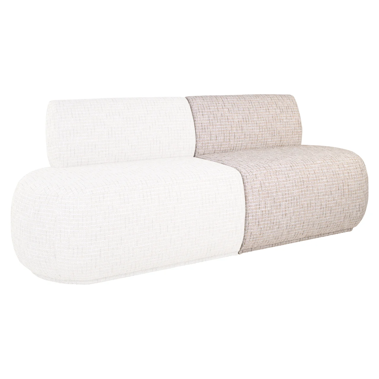 Eetkamer Bank Sorrobon Trendy Cream Open End Right Straight - Afbeelding 6