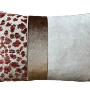 Sierkussen Faro Brique Strook | 45X30 Cm | Brons Interieur