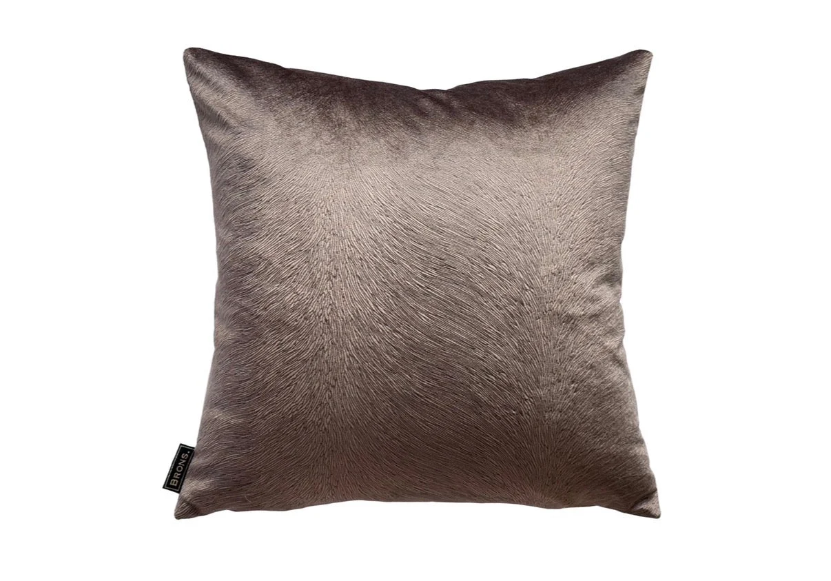 Sierkussen Embossed Brown | 45X45 Cm | Brons Interieur