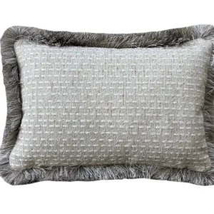 Sierkussen Cloé Fringe | 45X30 Cm | Brons Interieur