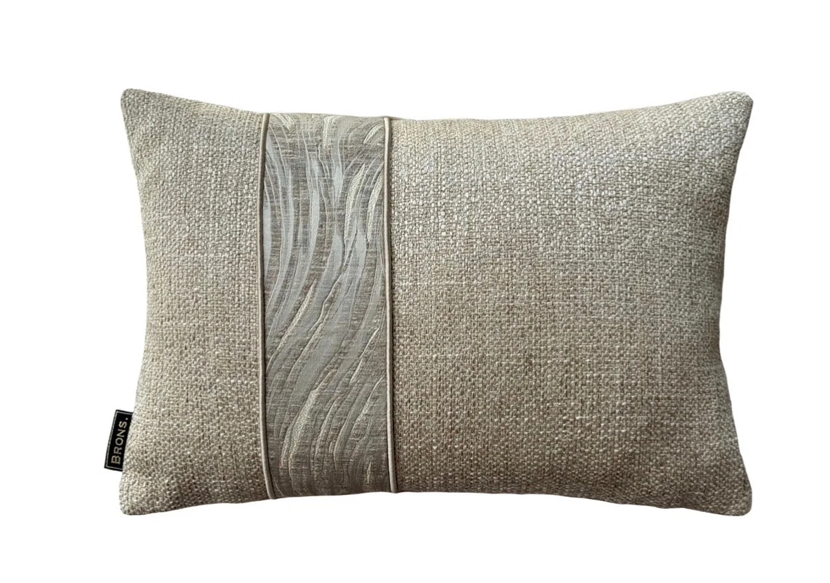 Sierkussen Silves Stripe | 45X30 Cm | Brons Interieur
