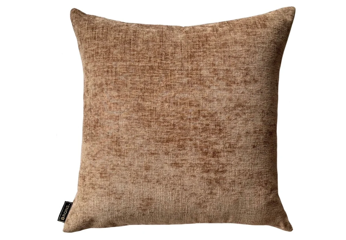 Sierkussen Tavira Oker | 45X45 Cm | Brons Interieur