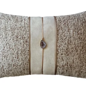 Sierkussen Carvoeiro Stone | 45X30 Cm | Brons Interieur